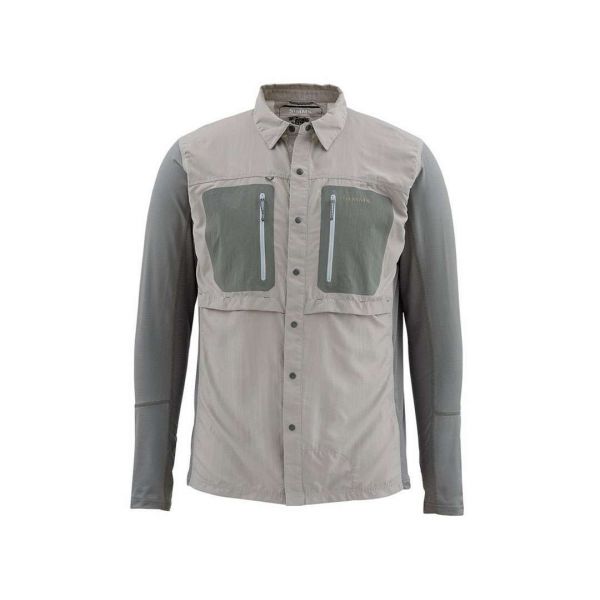 Simms PG-10445 GT Tricomp Long Sleeve Shirt - Platinum