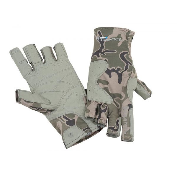 Simms PG-10487 Solarflex Guide Glove - Tongass Camo Tumbleweed - L