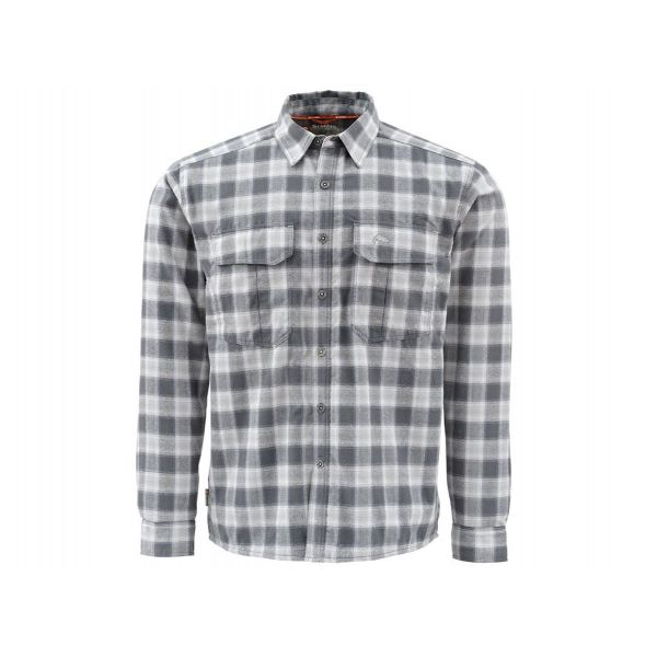 Simms PG-10777 Coldweather Long Sleeve Shirt - Dark Shadow Plaid - XX-Large