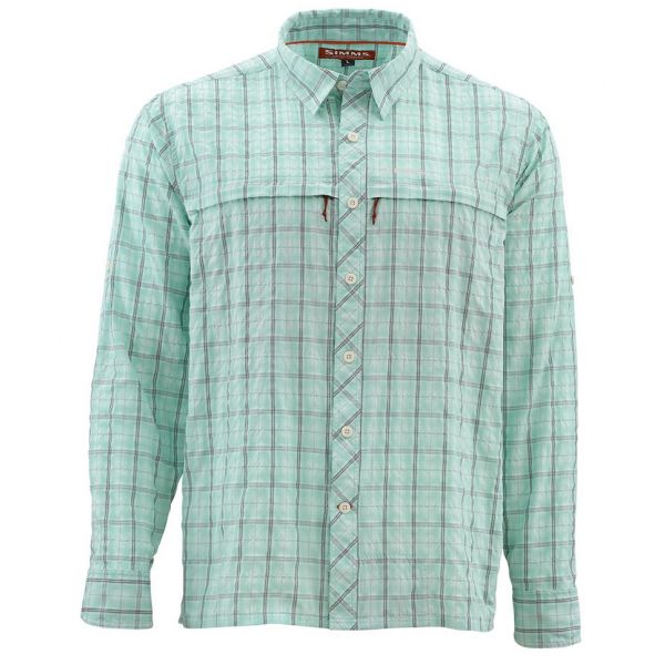 Simms PG-10801 Stone Cold Shirt - Mint Plaid 2X-Large