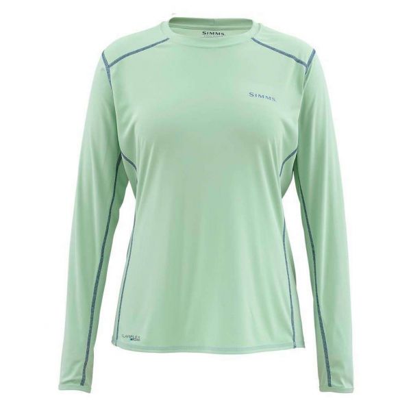 Simms PG-10937 Women's Solarflex Long Sleeve Crewneck Shirt - Celery