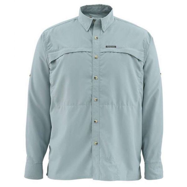 Simms PG-11094 Stone Cold Long Sleeve Shirt - Heron - Size Large