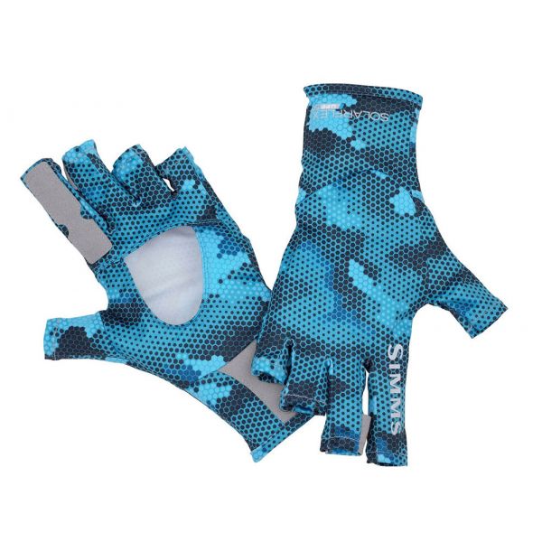 Simms Bugstopper Sunglove - Hex Camo Cobalt - L