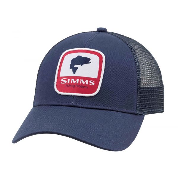 Simms Bass Patch Trucker Hat - Dark Moon