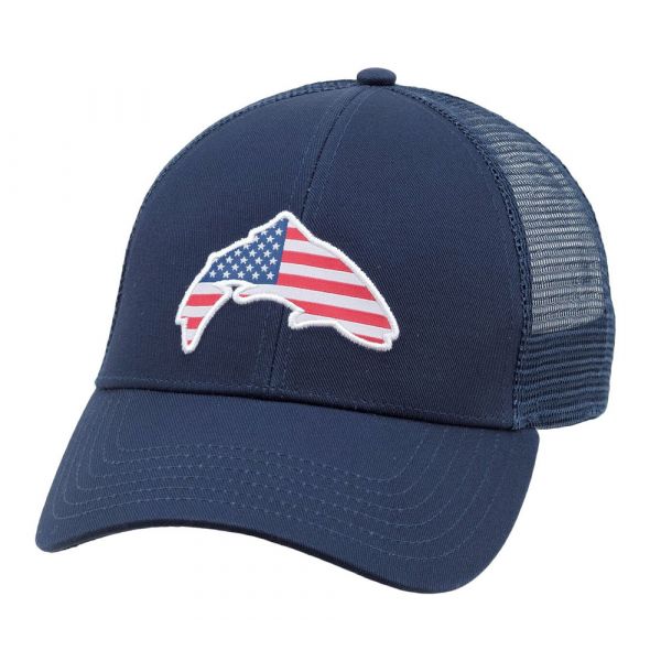 Simms USA Patch Trucker Hat - Admiral Blue