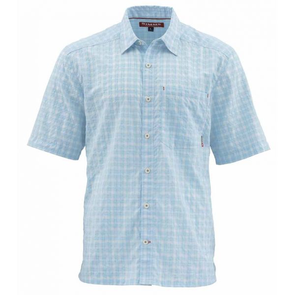 Simms Morada Short Sleeve Shirt - Mist Plaid - 3XL