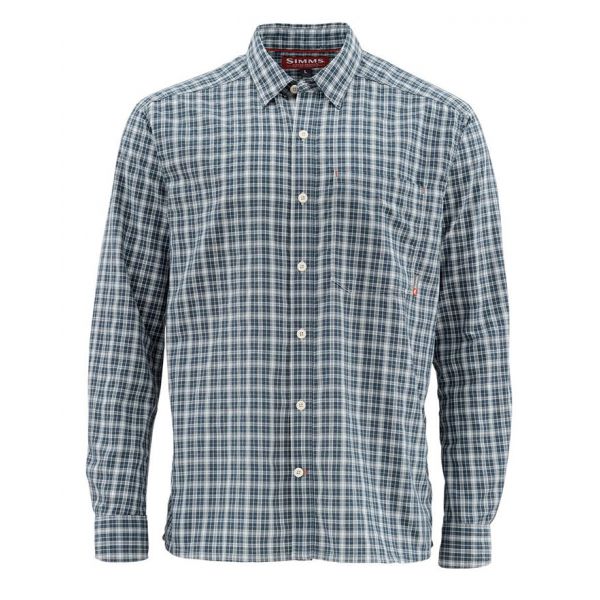 Simms Morada Long Sleeve Shirt - Dark Moon Plaid - 2XL