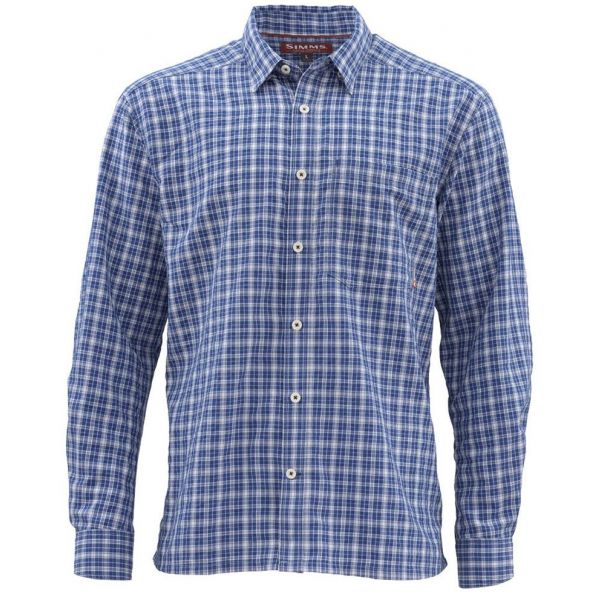 Simms PG-12261 Morada Long Sleeve Shirt - Rich Blue Plaid - 2XL