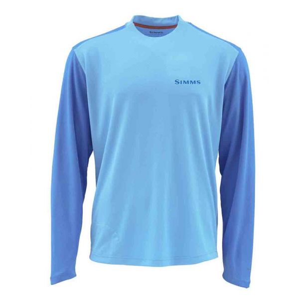 Simms Solarflex Cool Crewneck Long Sleeve Shirt - Summer Sky - 2XL