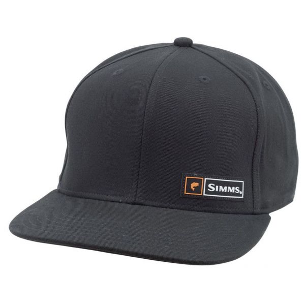 Simms PG-12497 Bass Logo Lockup Cap - Black