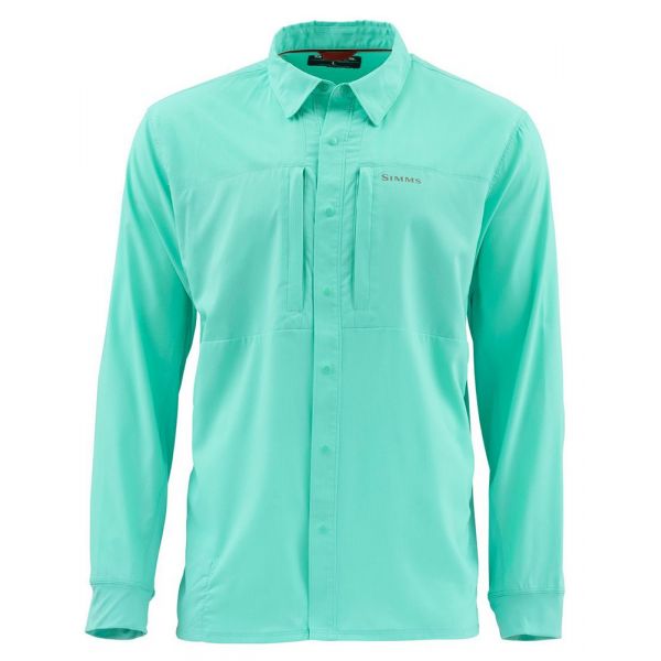 Simms Intruder BiComp Long Sleeve Shirt - Aruba - Large