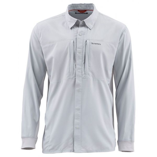 Simms Intruder BiComp Long Sleeve Shirt - Sterling - Large