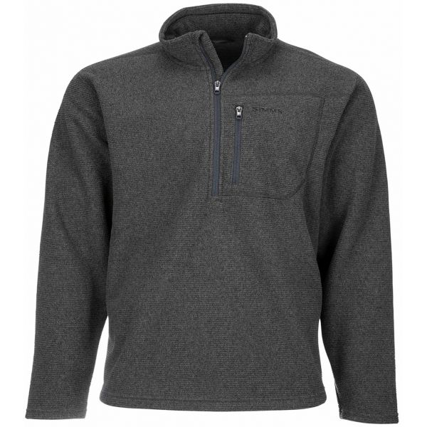 Simms PG-13070 Rivershed Quarter Zip Shirt - Carbon - 2X-Large