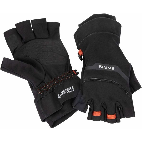 Simms Gore-Tex Infinium 1/2 Finger Glove - Black - 2X-Large