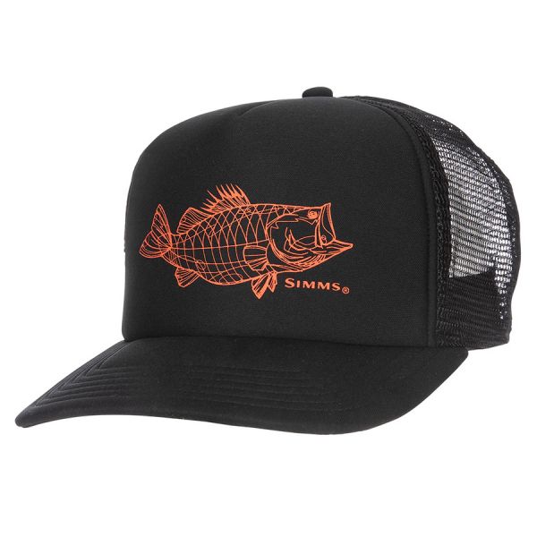 Simms Throwback Trucker Hat - Black