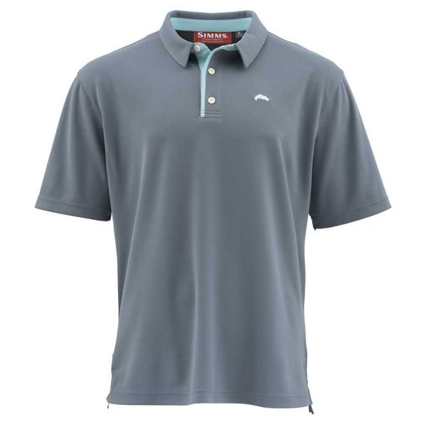 Simms Polo Short Sleeve Shirt - Storm - L