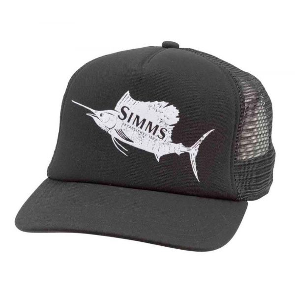 Simms Sailfish Trucker Hat - Black