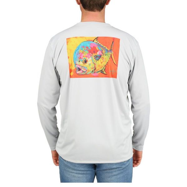 Simms Solar Tech Long Sleeve Tee - Ocean Collection - Expressionist Permit