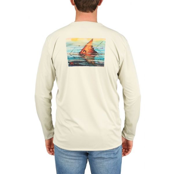 Simms Solar Tech Long Sleeve Tee - Redfish Tail Sand - 2XL