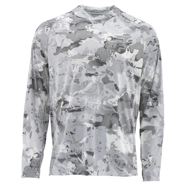 Simms Solarflex Hoody - Cloud Camo Grey - 2X-Large