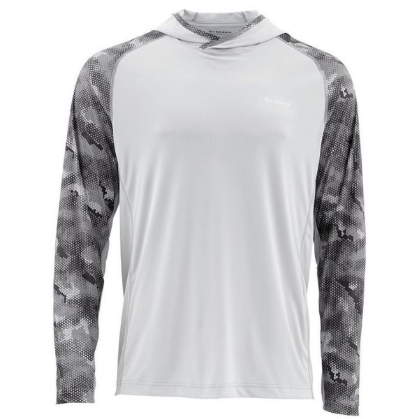 Simms Solarflex Hoody - Hex Camo Sterling Large