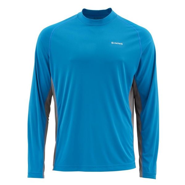 Simms Solarflex LS Crewneck Shirt - Cobalt - 2XL