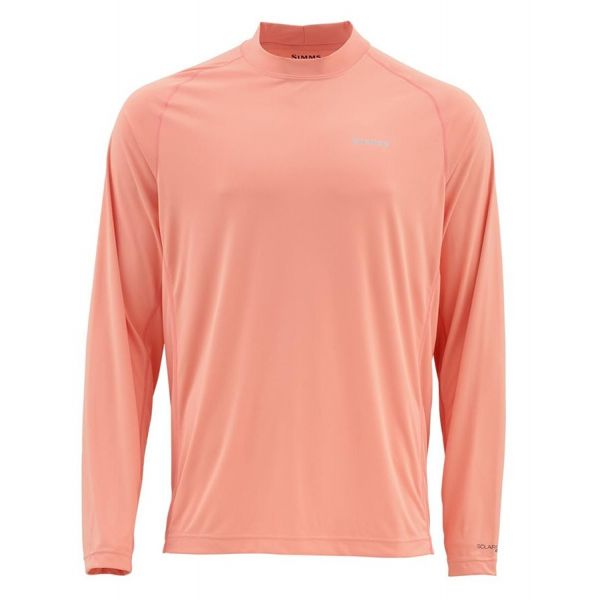 Simms Solarflex LS Crewneck Shirt - Pink - 2XL