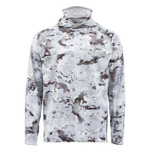 Simms Solarflex Ultracool Armor Shirt - Cloud Camo Grey - Medium