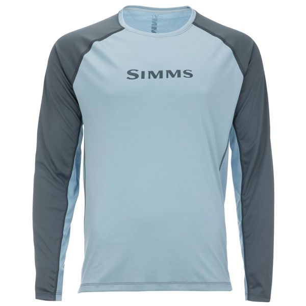 Simms Solarvent Long Sleeve Crew Shirt - Steel Blue/Storm - 2X-Large