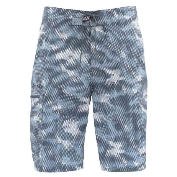 Simms Surf Short - Hex Camo Storm - 32