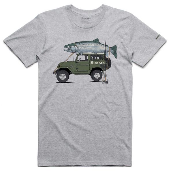 Simms Trout Cruiser T-Shirt - Grey Heather - 2X-Large