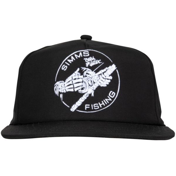 Simms Unstructured Flat Brim Cap - Black