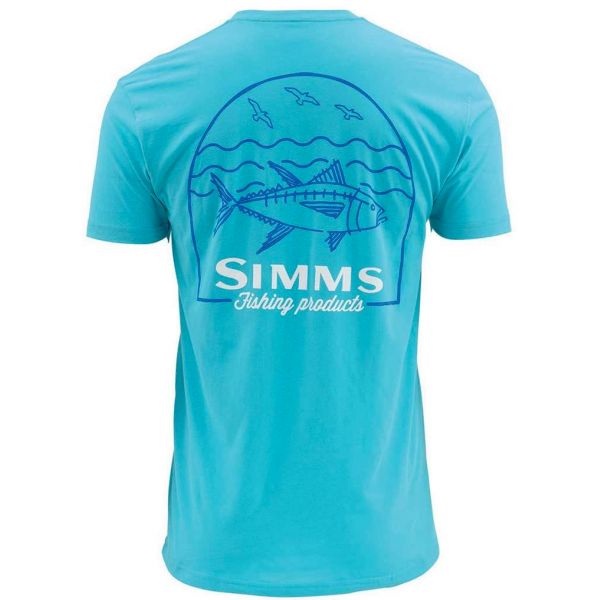 Simms Weekend Tuna Short Sleeve Shirt - Cabana Blue