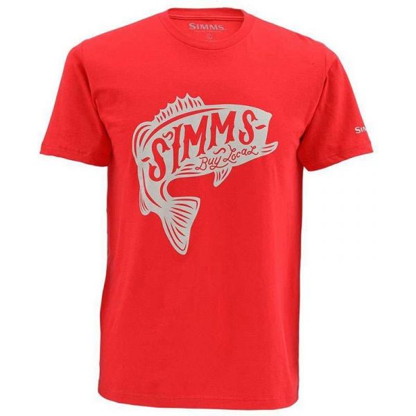 Simms Woodblock Bass Short Sleeve T-Shirt - Large