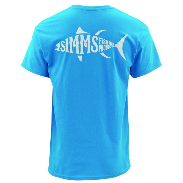 Simms Woodblock Tuna Short Sleeve Shirt - Capri 2X-Large