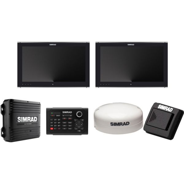 Simrad 000-11540-001 NSO evo2 Dual 19 in. Multi-Touch Monitor Bundle