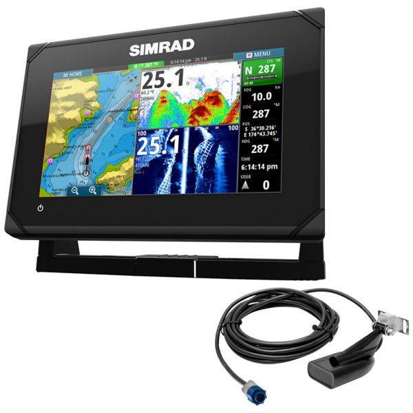 Simrad 000-12672-001 GO7 XSE w/ HDI Transom Mount Transducer