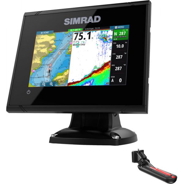 Simrad 000-12675-002 GO5 XSE Combo w/ TotalScan & Navionics+ Chart