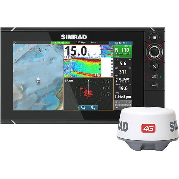 Simrad NSS12 evo2 Combo Display w/ Insight USA & 4G Radar