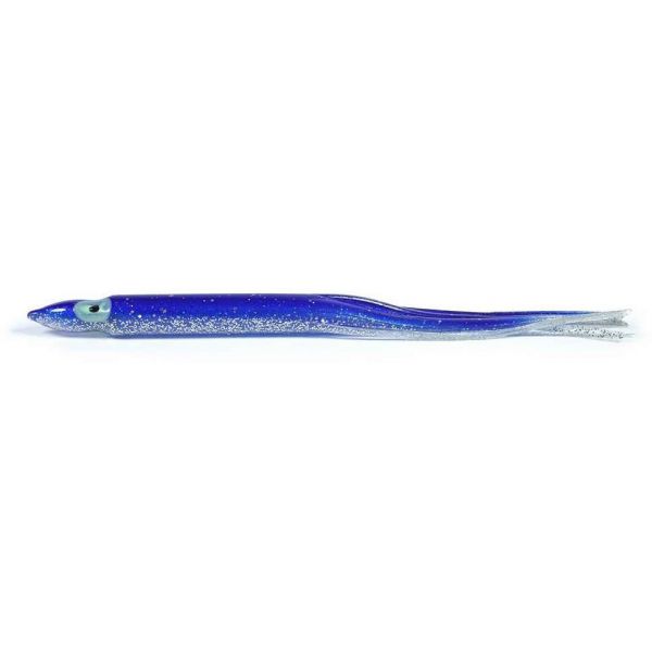 Slick Fish Unrigged Bait - Small Skinny Green Glow Black