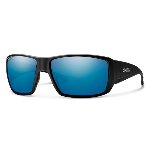 Smith Optics Guides Choice Sunglasses - Matte Black/Polarized Blue Mirror Glass