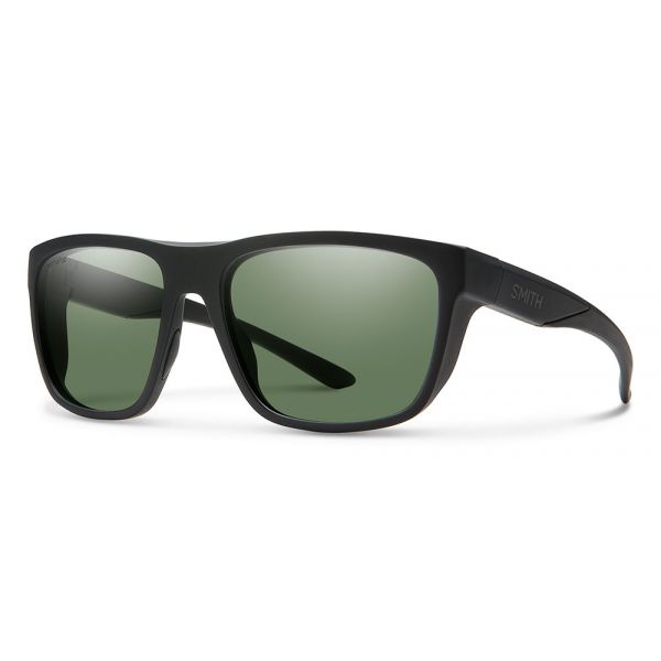 Smith Optics Barra Sunglasses - Matte Black/Polarized Gray Green Mirror