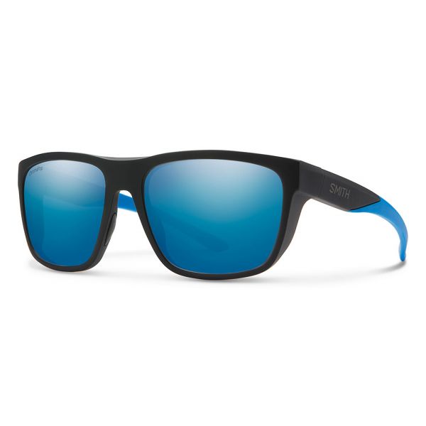 Smith Optics Barra Sunglasses - Matte Black Blue/Polarized Blue Mirror