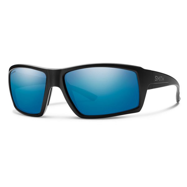 Smith Optics Challis Sunglasses - Matte Black/Polarized Blue Mirror Glass