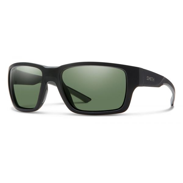 Smith Optics Outback Sunglasses - Matte Black/Polarized Gray Green Mirror