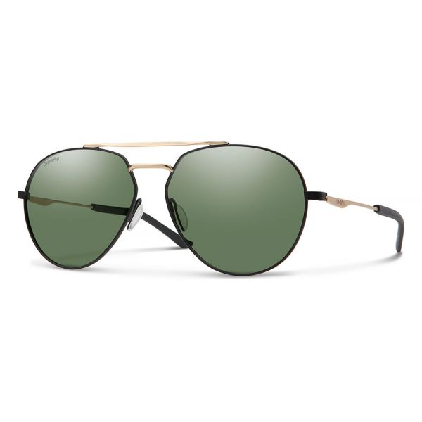 Smith Optics Westgate Sunglasses - Matte Black/Gold/Polarized Gray Green