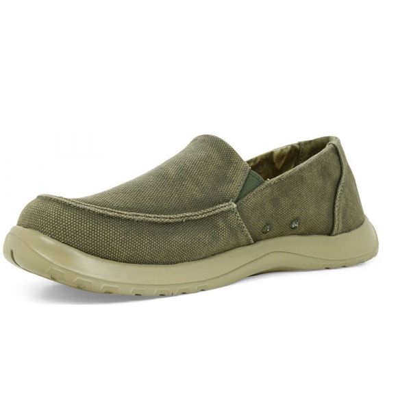 SoftScience Men's Frisco Canvas Slip-On Shoes - Sage - Size 7