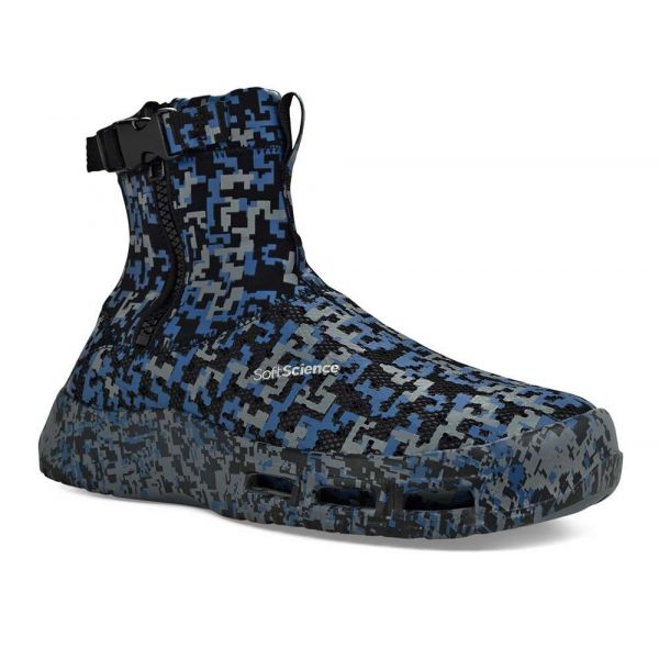 SoftScience Men's Fin Boot - Navy Digi Camo - Size 8