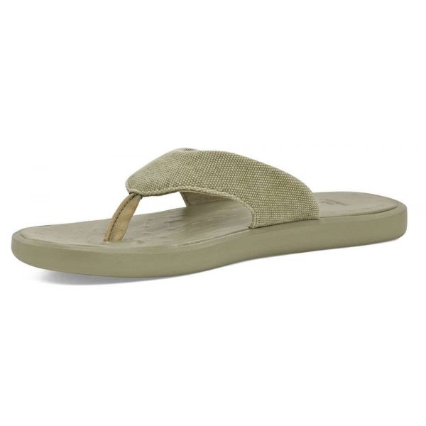 SoftScience Skiff 2.0 Canvas Flip Flops - Khaki - Size M3/W5