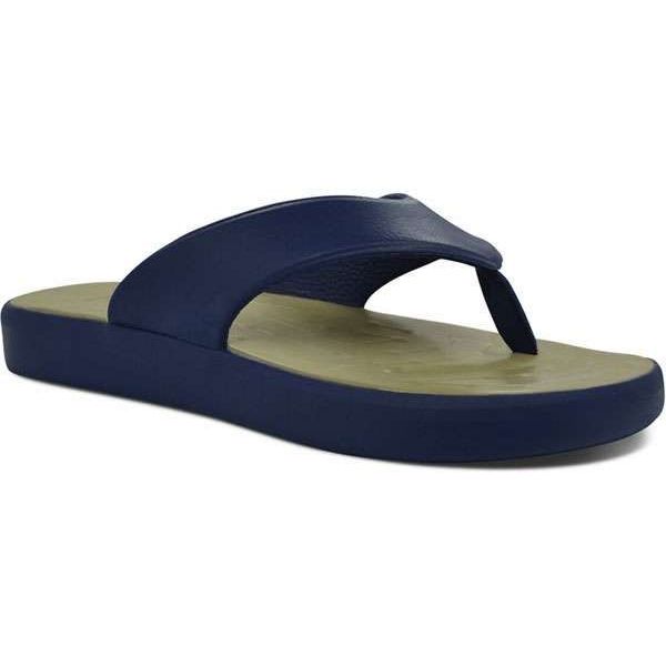 SoftScience Skiff Flip Flops - Dark Blue/Khaki - M8/W10